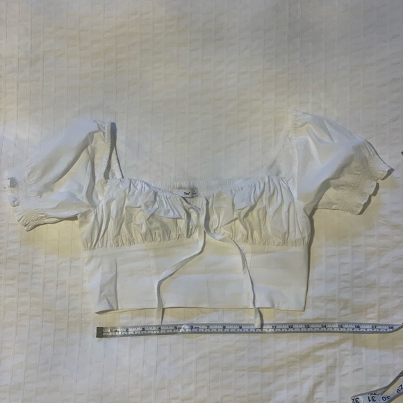 Tna Poplin Cropped Blouse - Picture 4 of 5